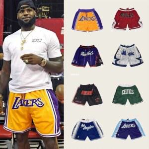 농구펜츠 NBA바지 레이커스 트레이닝복 반바지