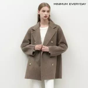 [롯데백화점]미니멈 카라넥 더블 하프 코트 (EB4JH002D)