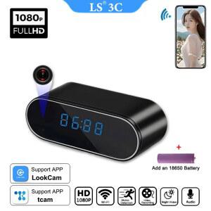 홈캠 CCTV 무선 미니 시계 카메라는 가정 사무실 모니터링 네트워크 캠에 사용 WiFi 야간 투시경 IP HD 4K 카메라를 지원합니다