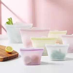 [NS홈쇼핑]이지실리 스탠딩 스퀘어 실리콘 지퍼백 3P 세트[35569893]