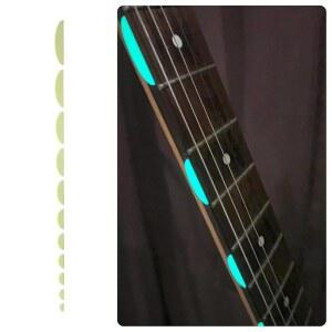 글로우 인 더 다크/텀네일/하프 문 - 기타 & 베이스/스티커/데칼용 프렛 마커: 인레이 스티커의 조코모