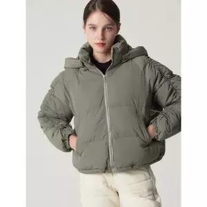 [하프클럽/오조크]셔링 소매 숏 패딩 (택가격 178000원)