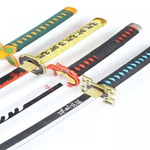 귀멸의칼날 일륜도 코스튬 검 세트 탄지로 시노부 기유 무이치로 코스프레 소품 귀칼 카타나