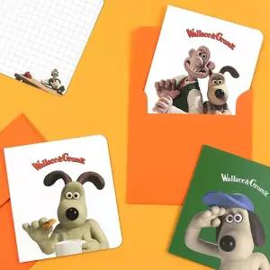 축하 카드 1P 편지지 봉투 세트 월레스그로밋 감사