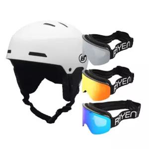 스키헬멧 + 레이앙 스키고글 스노우보드 미러렌즈 방풍