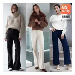 론칭가 79,000원 르투아 3종SET 여성 코듀로이 11골 텐션 와이드 밴딩 팬츠 114517