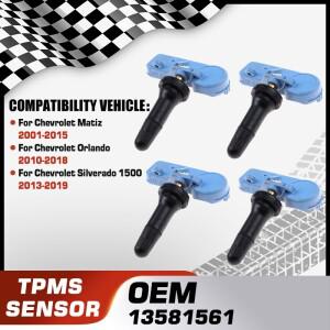 호환 마티즈 2001- 올란도 실버라도 1500 2013-용 TPMS 타이어 공기압 센서 13581561