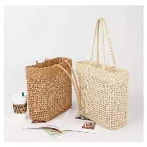 [하프클럽/]통스타일 라탄백 비치 토트백 그물 가방