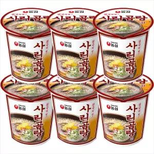 농심 사리곰탕컵 61gx6개/2세트구매시 1000원DCx넉넉한 유통기한