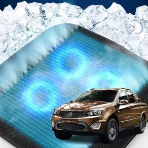 코란도스포츠 호환 차량용 쿨링시트 메쉬 4팬의자방석 아이스 휴대용 용통풍 여름용자동차 용매쉬 용쿨 사