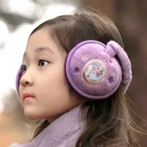 (옵션 1 FREE퍼플)겨울 FR0217 접이식 와펜 겨울왕국2 방한 귀마개