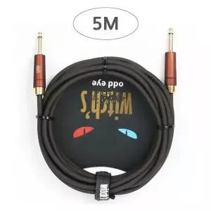 [에이치플러스몰]기타용 베이스 악기 케이블잭 5미터 악기 연결선 악기케이블잭
