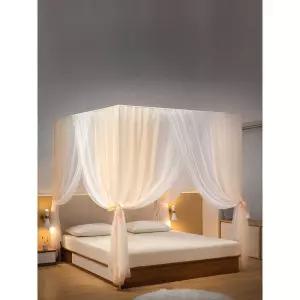 캐노피커튼 공주 여성 안방 원룸 인테리어 침대 커텐