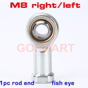 SI8T/K M8 구멍 8Mm 미터법 피쉬 아이로드 엔드 암나사 볼 조인트 베어링 오른손 자동 댐퍼 진동