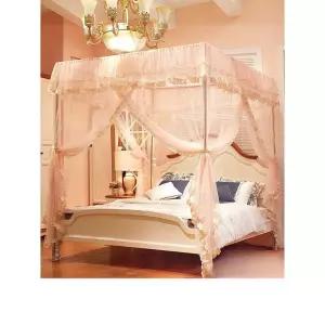 캐노피커튼 침실 안방 침대 장식 데코 가림 캐노피