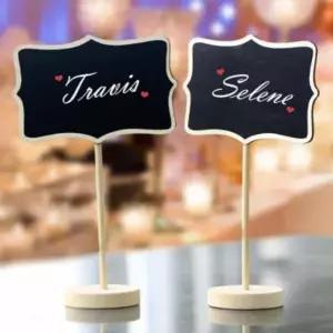 블랙 양면 팻말 꽂이 보드 1P 식당 홍보용 메뉴판