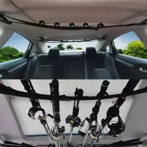 자동차 낚시대 릴 거치대 차량용 로드 보관 홀더 밴드