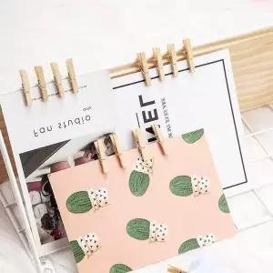 사진 HL91HD85 100p 메 걸이 나무 집게 문구 미니