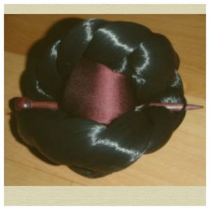 쪽머리 / 올림머리 /가발 한복 뒷머리/ 중전 가채 가체 가발/태평무/화관무/한국 전통 고전 무용