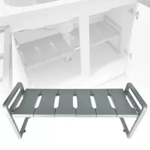 폭조절 길이조절 싱크대 하부장 정리선반 주방 씽크대 냄비 접시 그릇 정리대 선반