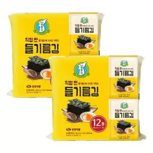 지도표 성경김 고소한 들기름 식탁김 4g 12봉+12봉