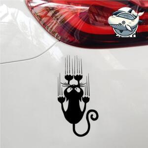 자동차 주유고급구 스크래치캣 스티커 자동차 장식