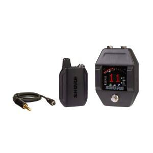 기타 및 베이스용 페달 리시버가 장착된 슈어 GLXD16+ 듀얼 밴드 프로 디지털 무선 시스템 - 12시간 배터리 수명, 100피트 범위 | 1/4인치 잭(GLXD16+-Z3)이 포함된 WA305 프리미엄 케이블 포함