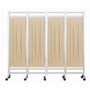 탈의실 세칸 방염천 파티션 가림막 이동식칸막이 병원 이동식 폴딩 2겹 간이 병원파티션