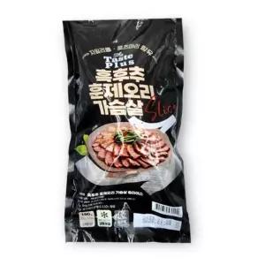 흑후추 훈제오리 가슴살 슬라이스 160g X 10봉 오리 오리고기 훈제 훈제바베큐 닭가슴살