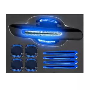 차량용문손잡이스티커 블루 D 8p 1set 자동차스크래치호필름 잔기스커버 도어보호 보호 방지 관리용품 핸들