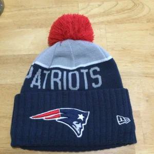 England Patriots New Era 뉴에라 남녀겸용 비니 캡 블루 NFL Football 원사이즈