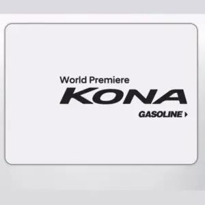 코나 주유구 가솔린용 로고 스티커 스크래치 꾸미기 접착 문짝