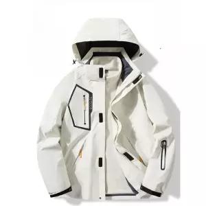 여성 남성 방풍 스키복 라이트화이트 점퍼 패딩 자켓 봄가을 M