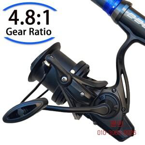 고품질 낚시 릴 금속 스풀 4.8:1 긴 캐스팅 릴 스피닝 릴 8000/9000/10000/12000 바닷물 용 최대 드래그 20