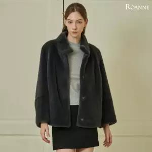 유로모피 [최초가149,000원]하이넥 페이크 퍼 하프 코트