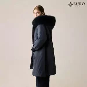 유로모피 [최초가 499,000원]사가폭스퍼 레빗 풀스킨 구스다운 롱코트
