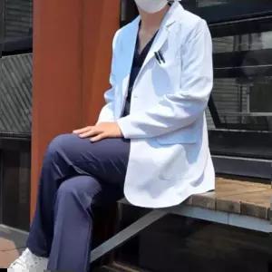 랩 상의 의사가운 가운 약사 고급 가운자켓 병원 여성