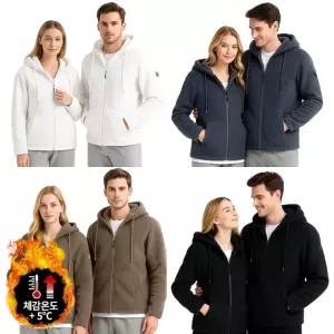 남녀공용 방한 보아털 양면 후드집업 플리스 자켓 남자 뽀글이자켓 집업 커플자켓 겨울작업복 양털자켓 여