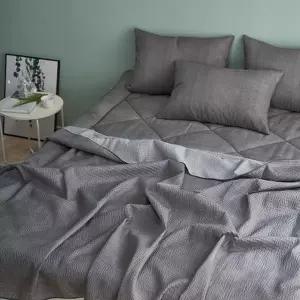 J리빙 윈드 시어서커 홑이불패드세트 Q 차콜 WC4A16F