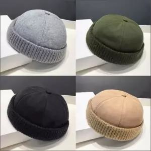 겨울 골지 챙없는 골무 와치캡 모자 남녀공용 비니