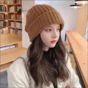 패션 6컬러 비니 니트 겨울 왕골지 남녀공용