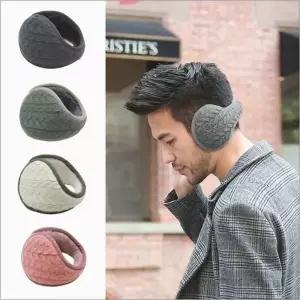 귀마개 꽈배기 기모 토끼털 소프트 방한 겨울 귀덮개