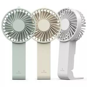 [신지모루][대량할인] 휴대용 선풍기 접이식 스탠드거치대 대용량배터리 손선풍기(스트랩+C타입케이블증정)