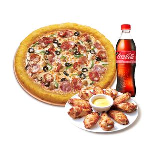 [파파존스] 치즈롤 수퍼파파스(L)+파파스윙+콜라500ml