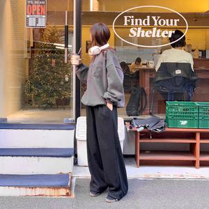 [기모/2단기장] 안트 와이드 밴딩 트레이닝 기모 핀턱 팬츠