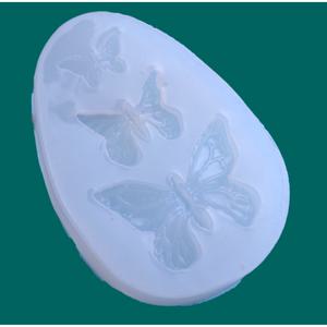 UV 레진 공예 재료 미니 3단 나비 실리콘 몰드 크리스탈 레진 아트 재료 부자재