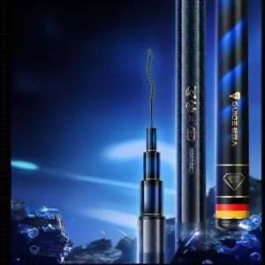 간지블랙 낚시대 경량 텔레스코픽 민물 대물대 고탄성 카본 로드 휴대용 중층 낚시 장비