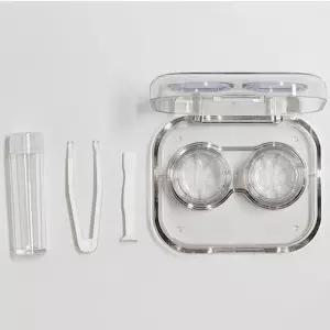 고정뚜겅 랜덤색상 투명 렌즈보관통 렌즈케이스