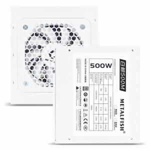 METALFISH SFX 80 플러스 브론즈 500 600W 풀 모듈러 화이트 전원 공급 장치, 게임용 컴퓨터 케이스용, 모