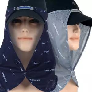 부착형 목가리개 등산 자외선차단 햇빛가리개 실리콘 스냅 스카프 쿨 고급 모자 골프 낚시 얼굴